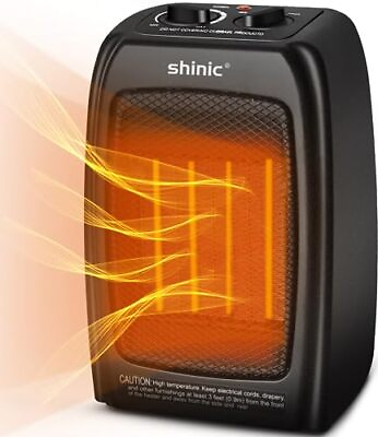 #ad Space Heater for Indoor Use 1500W Ceramic Space Heater 1s Fast Heat Tip Over ... $31.23