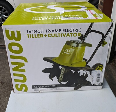 #ad New Sun Joe TJ603E Electric Garden Tiller Cultivator 16 Inch 12 Amp Green $149.95