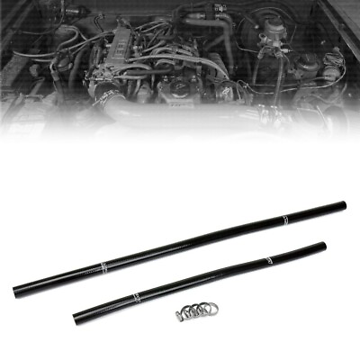 #ad HPS Black ReinForced Silicone Heater Hose Kit For Jeep 91 01 Cherokee XJ 4.0L $94.05