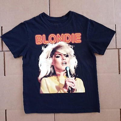 #ad Vintage Retro Style Blondie Official Womens Black Short Sleeve T Shirt Size: M $11.99
