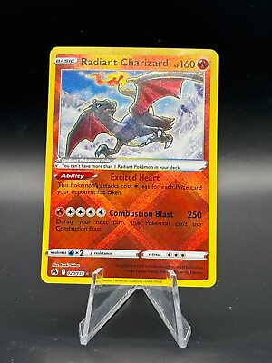 #ad Radiant Charizard NM Crown Zenith 020 159 Holo Radiant Rare Pokemon TCG $6.49