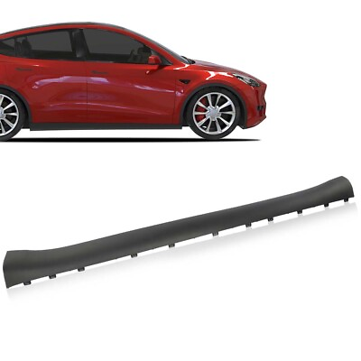 #ad Fit For 20 23 Tesla Model Y Right Side Skirt Molding Lower Rocker Panel Cover $63.05