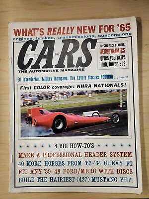 #ad Cars The Automotive Magazine Whats Really New For #x27;65 December 1964 Vol 8 No 3 $11.95