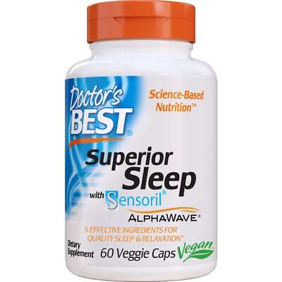 #ad Doctor#x27;s Best Superior Sleep with Sensoril 60 Veg Caps $21.04