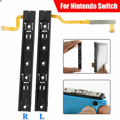 #ad #ad New Left Right Slider sliding rail with Flex Cable for Nintendo Switch Console $7.55