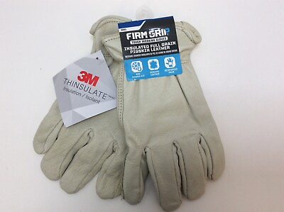 #ad Firm Grip Full Grain Pigskin Leather Insulated Tough Working Gloves Select Size $12.95