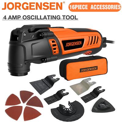 #ad JORGENSEN Oscillating Tool 5°Oscillation Angle 4 Amp Oscillating Multi Tools Saw $54.99