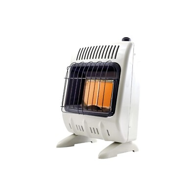 #ad 10000 BTU Radiant Propane Heater Multi Space Heaters with Legs White $129.59