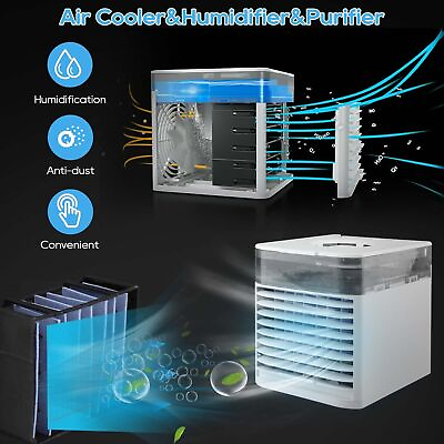 #ad NEW Mini Evaporative Ultra Portable Personal Air Cooling Cooler $23.99