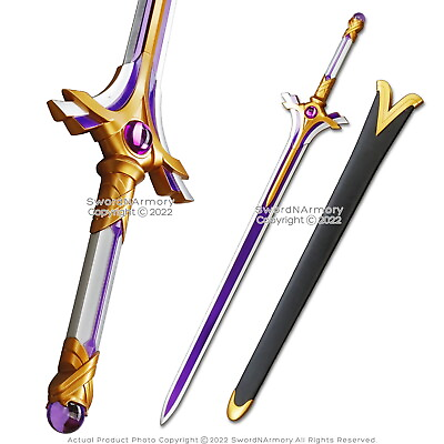 #ad 42” Radiant Light Asuna Yuki Alicization Sword Art Rapier Stainless Steel Anime $98.98