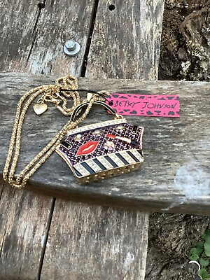 #ad 👛👛👛💖💖New Betsey Johnson Necklace Bag💖💖👛👛👛 $20.00