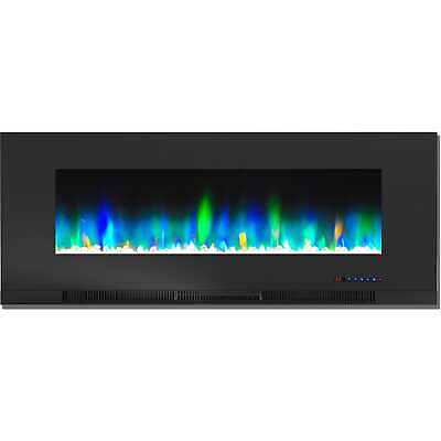 #ad Cambridge 50quot; Wall Mount Electric Fireplace in Black with Multi Color Flames and $420.69