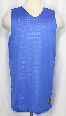#ad Nike Blue White Reversible Basketball Jersey Dri Fit Mens Size Large $24.99