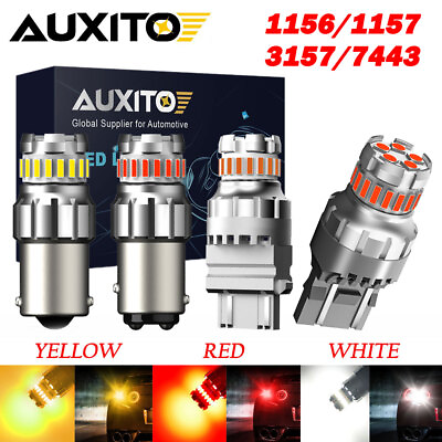 #ad AUXITO LED Turn Signal Light Bulb Anti Hyper Flash 3156 3157 7440 7443 1156 1157 $11.59