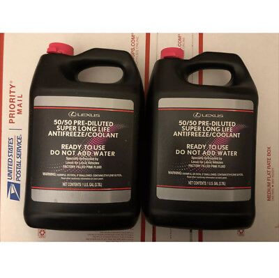 #ad 2 Gallons Toyota Lexus Super Long Life Pink Coolant Fast Shipping $58.85