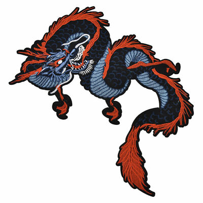 #ad Embroidery Chinese Dragon Iron Patch Clothing Hat Bag Jeans Applique DIY Craft AU $5.41