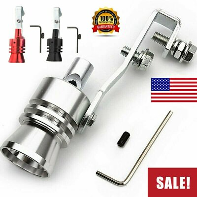 #ad Blow off Valve Turbo Sound Exhaust Muffler Pipe Whistle Car Roar Maker Universal $9.99
