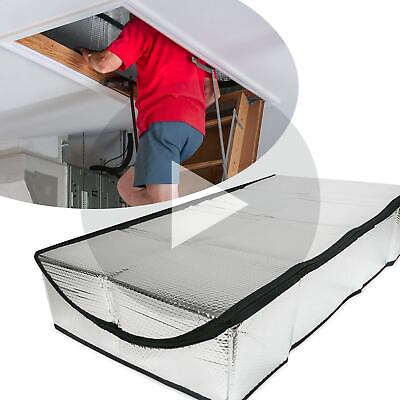 #ad Insulating Attic Stair Cover 25quot; x 54quot; x 11quot; MPET Attic Door Cover With E... $50.59
