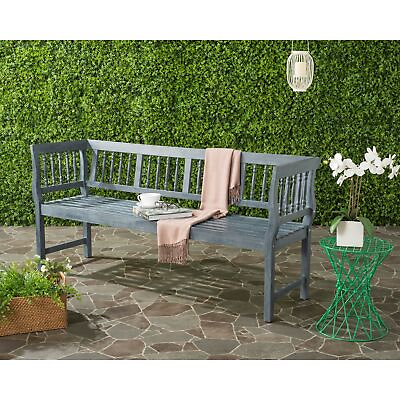 #ad SAFAVIEH Brentwood Outdoor Grey Bench 68.1quot; x 20.1quot; x Ash Grey 68.1quot; x 20.1quot; x $284.99