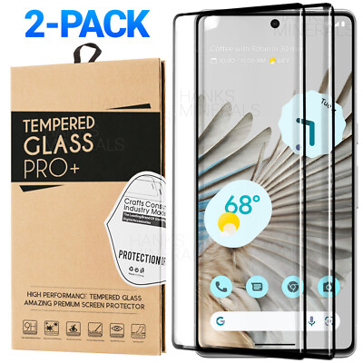 #ad 2 Pack For Google Pixel 8 8 Pro 7 7a Tempered Glass Screen Protector Full Cover $9.98