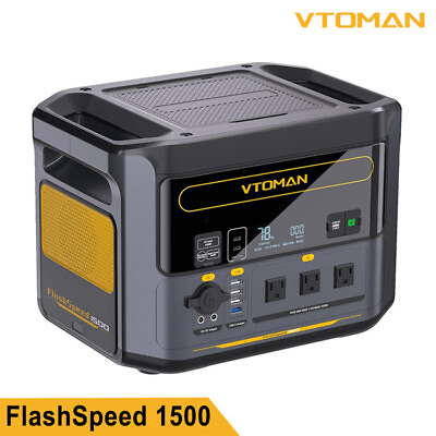 #ad VTOMAN FlashSpeed 1500 Portable Power Station 1548Wh LiFePO4 Solar Generator $799.99