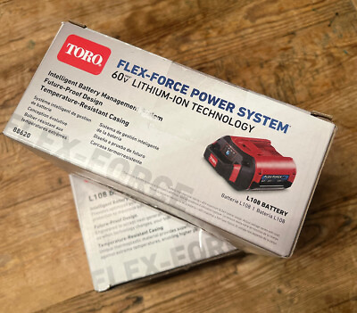 #ad Toro 88620 Flex Force Power System 60V L108 2.0Ah Li Ion Battery Blk Red NEW $59.99