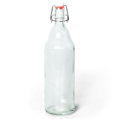 #ad 33 Oz Clear Glass Bottles $26.30
