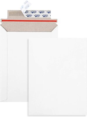 #ad 50 5x7 RIGID PHOTO DOCUMENT CARD MAILERS ENVELOPES STAY FLATS 100% RECYCLABLE $15.95