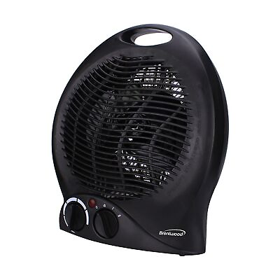 #ad Brentwood 1500 watt 2 in 1 Fan Heater in Black $80.79