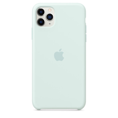 #ad Genuine iPhone 11 Pro Max Silicone Case Seafoam $12.00
