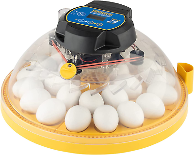 #ad Products Maxi 24 Advance Automatic 24 Egg Incubator Yellow Blue $305.99
