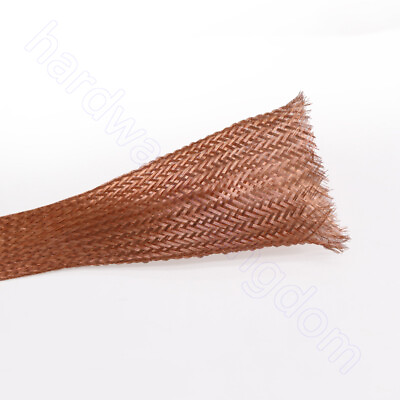 #ad Copper Braided Sleeve 2 4 6 8 10 12 28 mm Metal Shielding Cable Wire Sleeving $2.19
