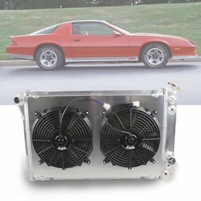 #ad 3Row Aluminum Radiator12#x27;Fan For 82 92 Chevy Camaro Firebird Trans Am 2.5 5.7L $160.00