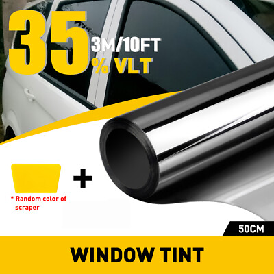#ad 10ft Uncut Roll Window Tint Film 35% VLT 35quot; x 10ft Feet Car Home Office Glass $11.99