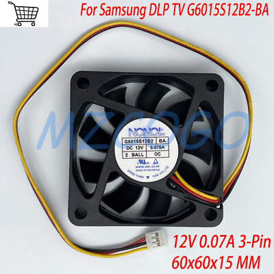 #ad Cooling Fan For NONOISE G6015S12B2 BA DC 12V 0.070A 6015 3Pin For Samsung DLP TV $14.19