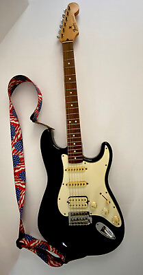 #ad Fender Standard Stratocaster 1996 MIM HSS Black Rosewood Fretboard Strat Guitar $10000.00