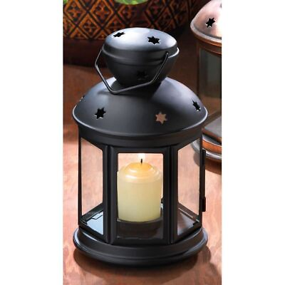 #ad Black Colonial Outdoor Indoor Wedding Decoration Candle Lamp Lantern Centerpiece $29.40