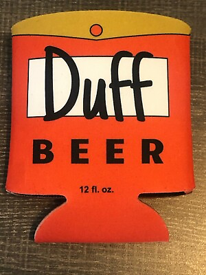 #ad Simpsons Duff Beer Can Coozie Koozie $3.00