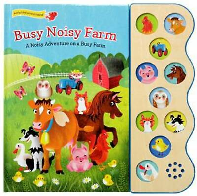 #ad Busy Noisy Farm: Interactive Children#x27;s Sound Book 10 Button Sound GOOD $4.66