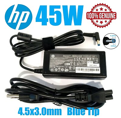 #ad Genuine HP EliteBook 840 G3 G4 G6 G7 G8 Notebook PC 45W Adapter Charger Blue Tip $8.79