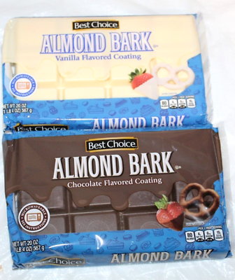 #ad Chocolate And Vanilla Almond Bark Best Choice 20 oz Each Candy Microwavable $22.95