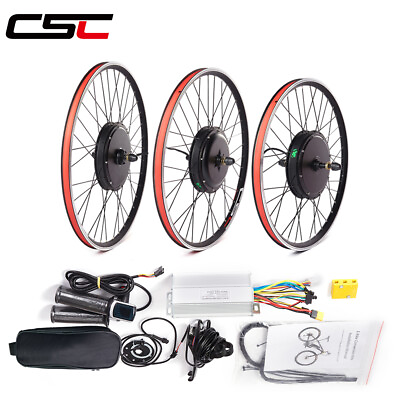#ad CSC 48V 1500W electric bicycle Conversion Kit 27.5in hub Motor e bike wheel rear $199.00