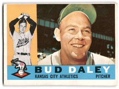 #ad Bud Daley 1960 Topps Baseball #8 Kansas City Athletics $3.00