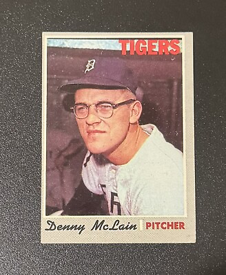 #ad 1970 Topps #400 Denny McLain Detroit Tigers $9.95