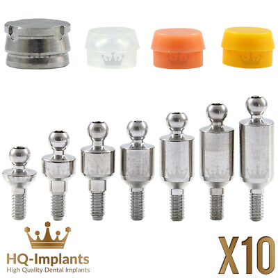 #ad Q10 Ball Attachment Silicone Cap Set Dental Implant Supplies Internal Hexagon $330.00