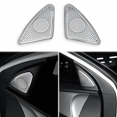 #ad Stainless steel Front Door Speaker A Pillar Decoration Cover Trim For Kia Forte $20.89