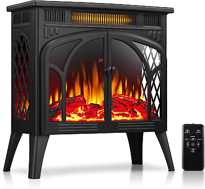 #ad Electric Fireplace Heater 1500W Infrared Fireplace Stove W 3D Realistic Flame $209.99