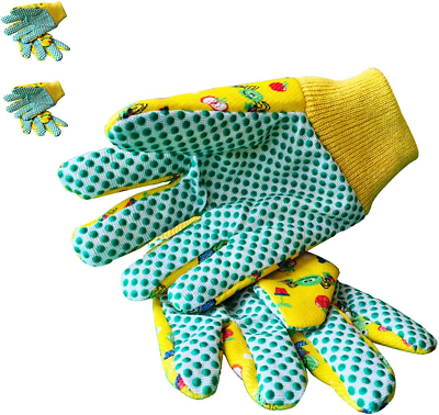 #ad Kids Garden Gloves 3 6 Years Old Children Gardening Gloves Cotton Comfortable Br $9.53