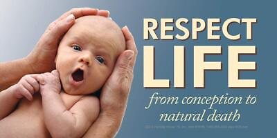 #ad Respect Life Pro Life Vinyl Sign $219.00