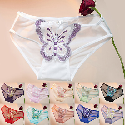 #ad Fashion Women Underwear Bikini Breathable Comfortable Lace Lingerie Mesh $2.99